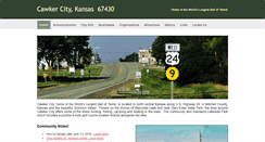 Desktop Screenshot of cawkercitykansas.com